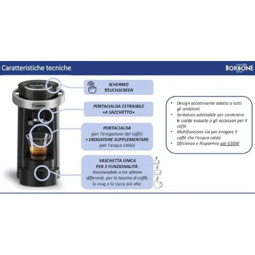 Bluemoon Borbone Macchina Da Caffè Per Cialde ESE 44mm