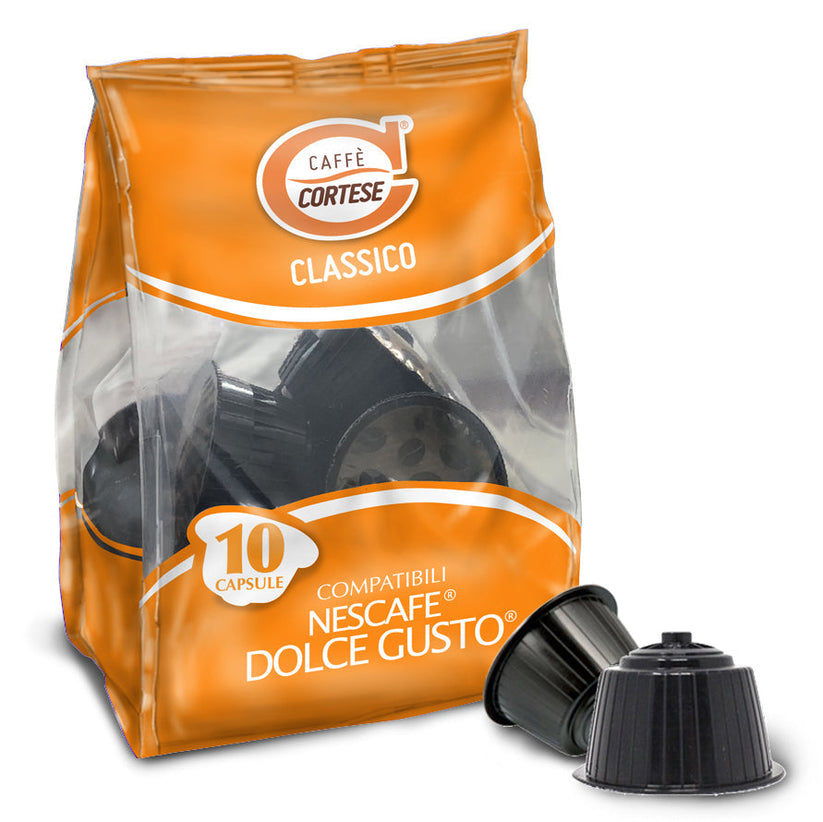 Caffè Cortese Miscela Classico Compatibili Dolce Gusto 100 Capsule