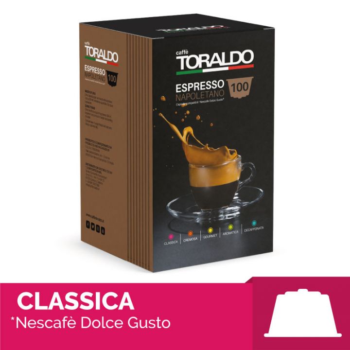 Capsule Caffè Toraldo Miscela Classica Compatibili Dolce Gusto