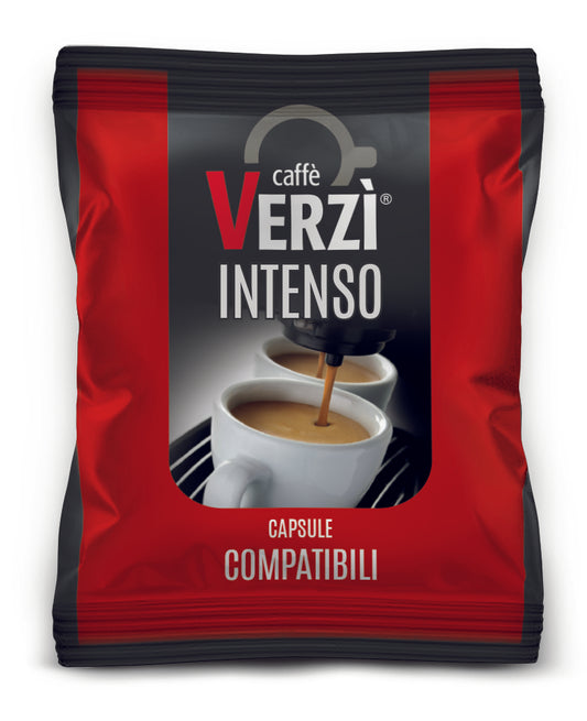 Capsule Caffè Verzì Miscela Intenso Compatibili Espresso Point 100 Capsule