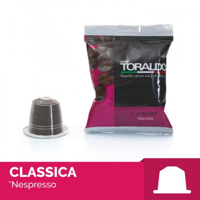 Capsule Caffè Toraldo Miscela Classica Compatibili Nespresso 100 Capsule