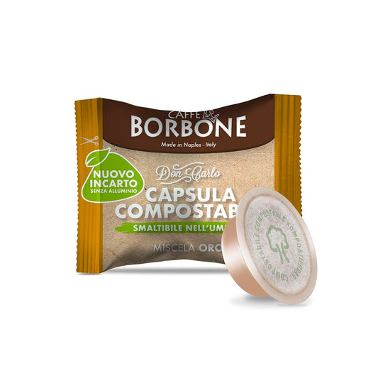 Capsule Don Carlo Caffè Borbone Miscela Oro Compostabile Compatibili A Modo Mio 100 Capsule