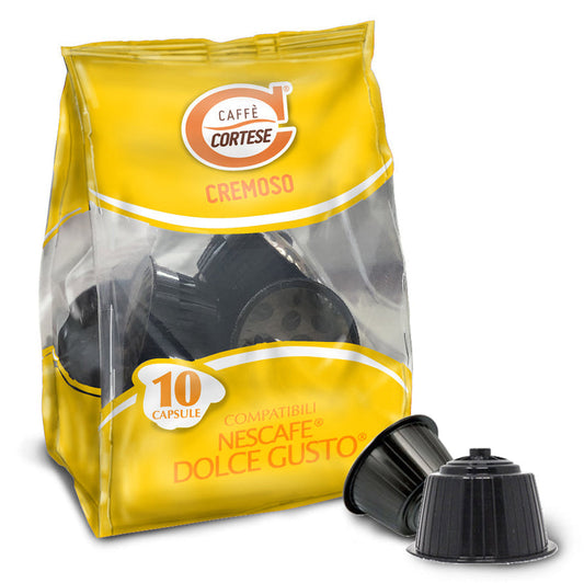 Caffè Cortese Miscela Cremoso Compatibili Dolce Gusto 100 Capsule