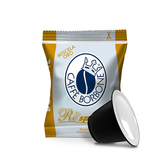 Capsule REespresso Caffè Borbone Miscela Oro Compatibili Nespresso 100 Capsule