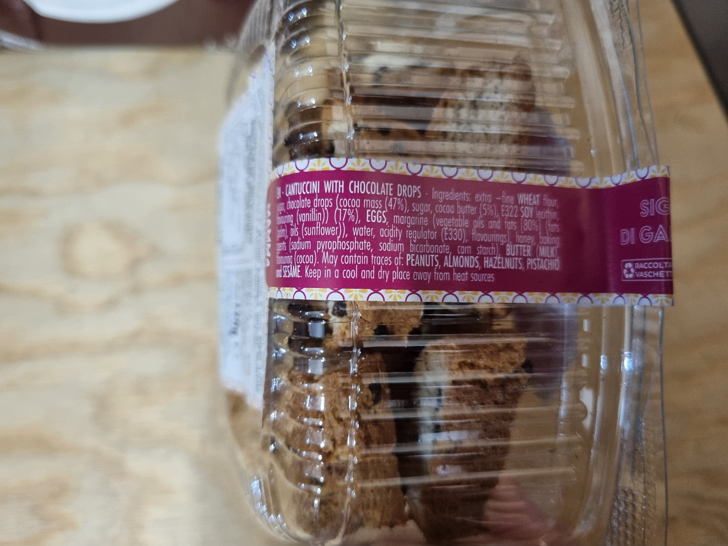 Cantucci con Gocce di Cioccolato