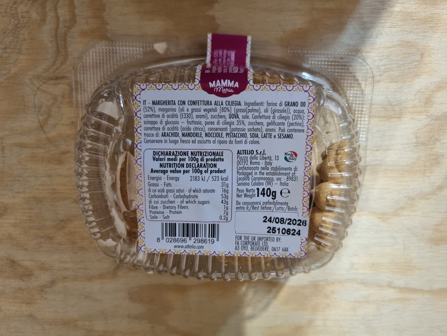 Margherite con Confettura di Ciliegie/Albicocche