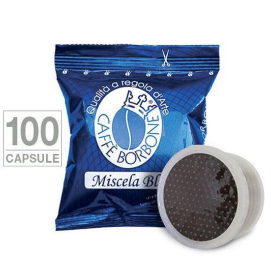 Capsule Caffè Borbone Miscela Blu Compatibili Lavazza Espresso Point 100 Capsule