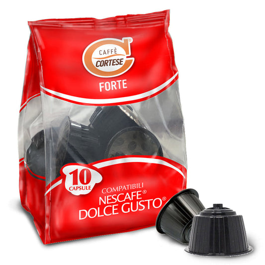 Caffè Cortese Miscela Deciso Compatibil Dolce Gusto 100 Capsule