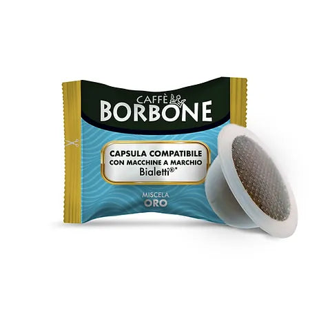 Capsule Caffè Borbone Miscela Oro Compatibili Bialetti 100 Capsule