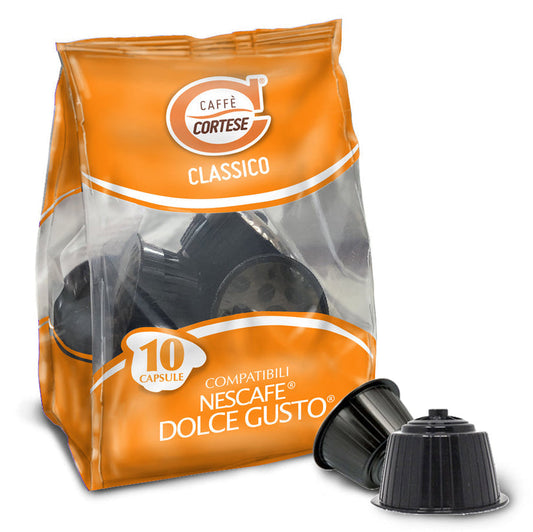 Caffè Cortese Miscela Classico Compatibili Dolce Gusto 100 Capsule