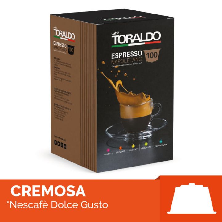 Capsule Caffè Toraldo Miscela Cremosa Compatibili Dolce Gusto