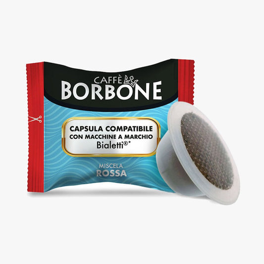Capsule Caffè Borbone Miscela Rossa Compatibili Bialetti 100 Capsule