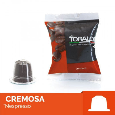 Capsule Caffè Toraldo Miscela Cremosa Compatibili Nespresso 100 Capsule