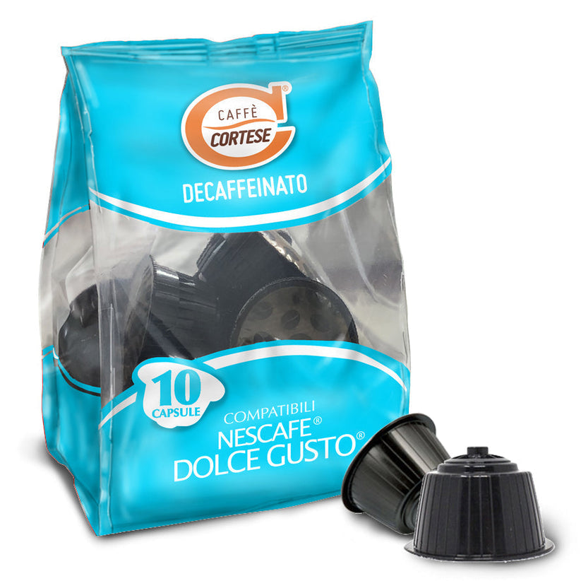 Caffè Cortese Miscela Decaffeinato Compatibili Dolce Gusto 100 Capsule