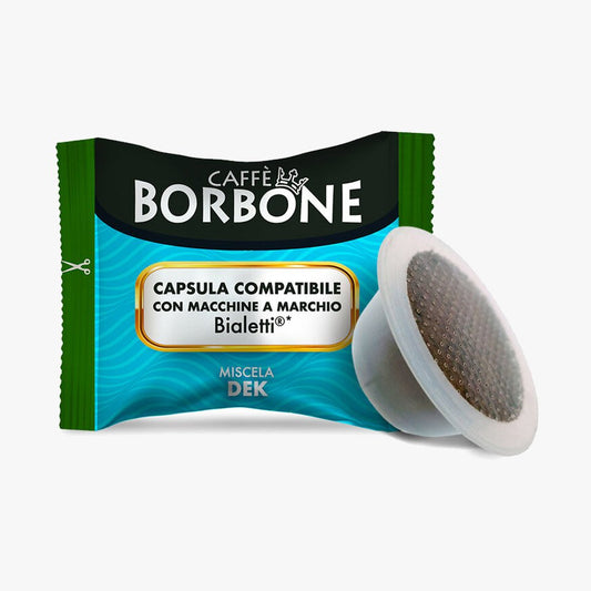 Capsule Caffè Borbone Miscela Decaffeinato Compatibili Bialetti 100 Capsule