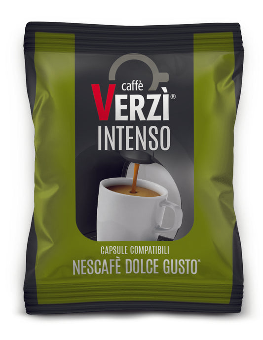 Capsule Caffè Verzì Miscela Intenso Compatibili Dolce Gusto 50 Capsule
