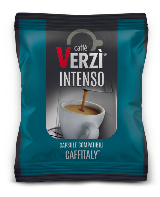 Capsule Caffè Verzì Miscela Intenso Compatibili Caffitaly 80 Capsule