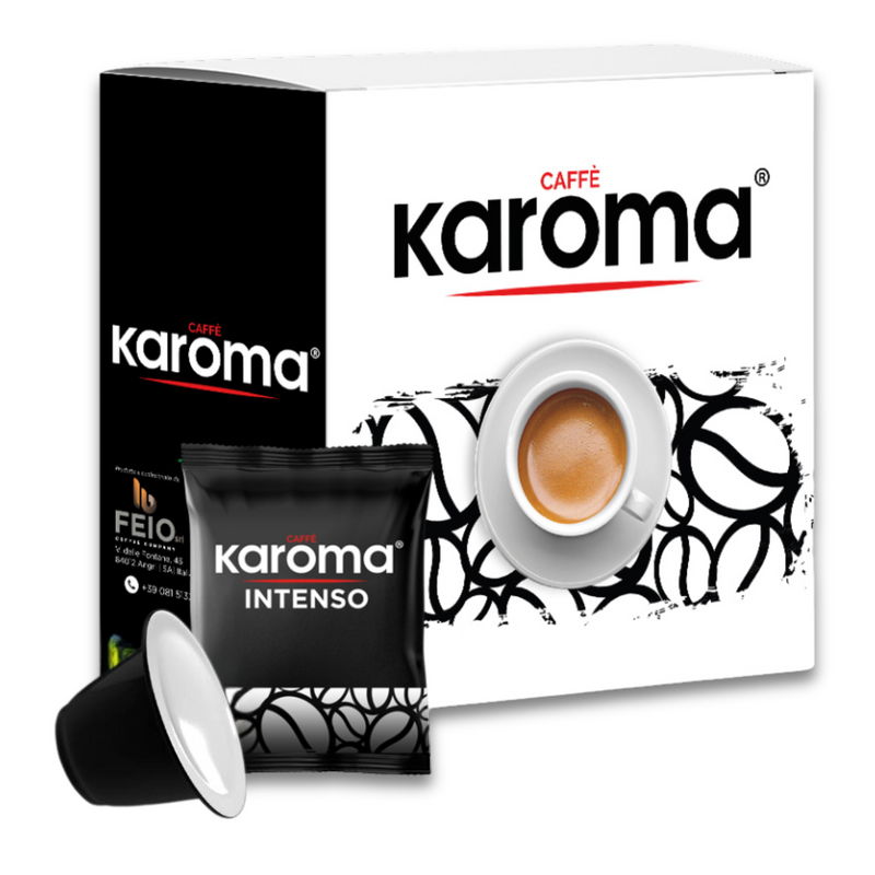 Caffe Karoma Miscela Intenso Compatibili Nespresso 100 Capsule