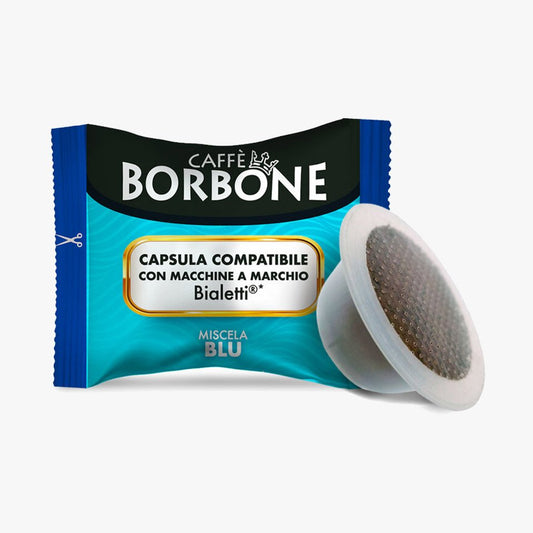 Capsule Caffè Borbone Miscela Blu Compatibili Bialetti 100 Capsule