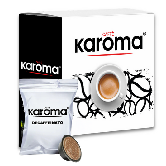 Caffè Karoma Miscela Decaffeinato Compatibili A Modo Mio 100 Capsule