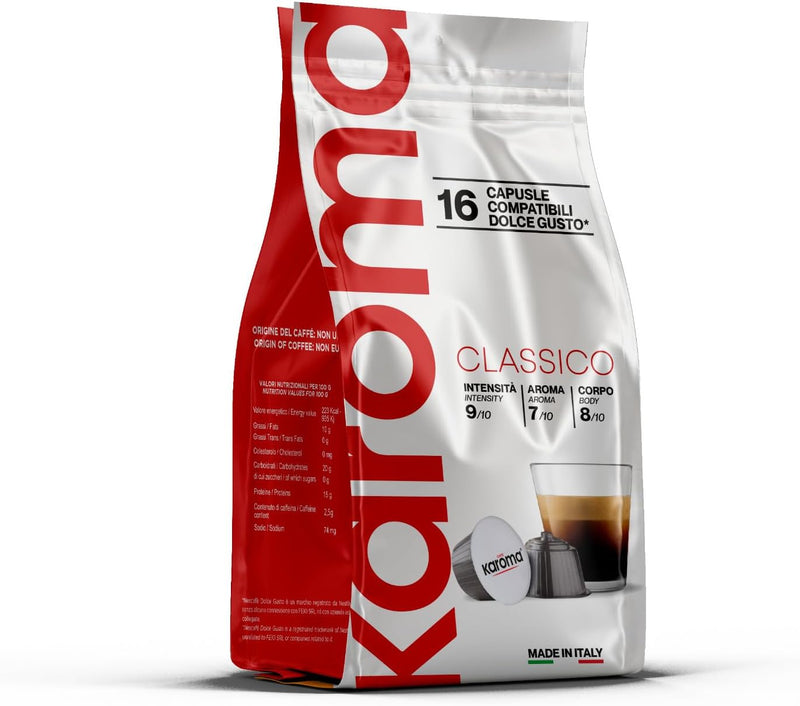 Caffe Karoma Miscela Classica Compatibile Dolce Gusto 96 Capsule
