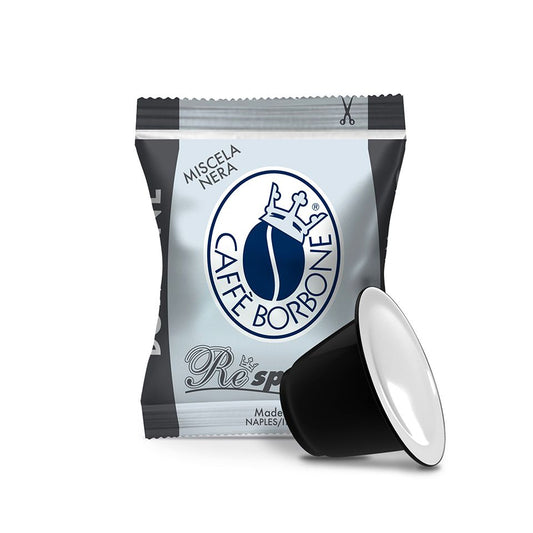 Capsule REespresso Caffè Borbone Miscela Nera Compatibili Nespresso 100 Capsule