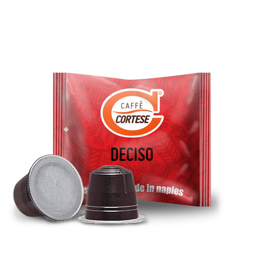 Caffè Cortese Miscela Deciso Compatibil Nespresso 100 Capsule