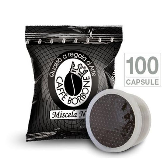 Capsule Caffè Borbone Miscela Nera Compatibili Lavazza Espresso Point 100 Capsule
